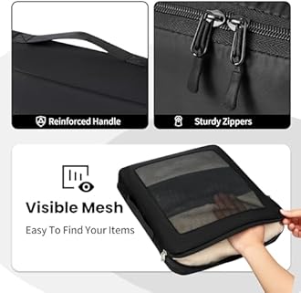 Packing Cubes for Travel | 10 Set, 8 Set |Durable Luggage Organizer 4 Size(Extra Large, Large, Medium, Small),Comprehensive Cubes for Toiletry,Underwear, Shoe,Travel Essentials,Efficient Women Gifts