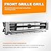 CarPartsDepot Front Grille Grill Compatible With Toyota Pickup Truck (Chrome, 1992-1995 Toyota Pickup 4WD)