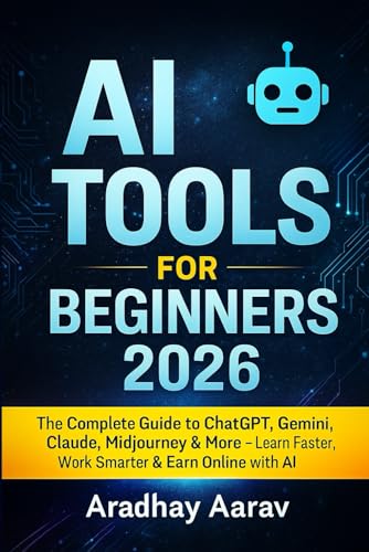 AI Tools for Beginners 2026: The Complete Guide to ChatGPT, Gemini, Claude, Midjourney & More — Learn Faster, Work Smarter & Earn Online with AI (AI Trading Mastery Series)
