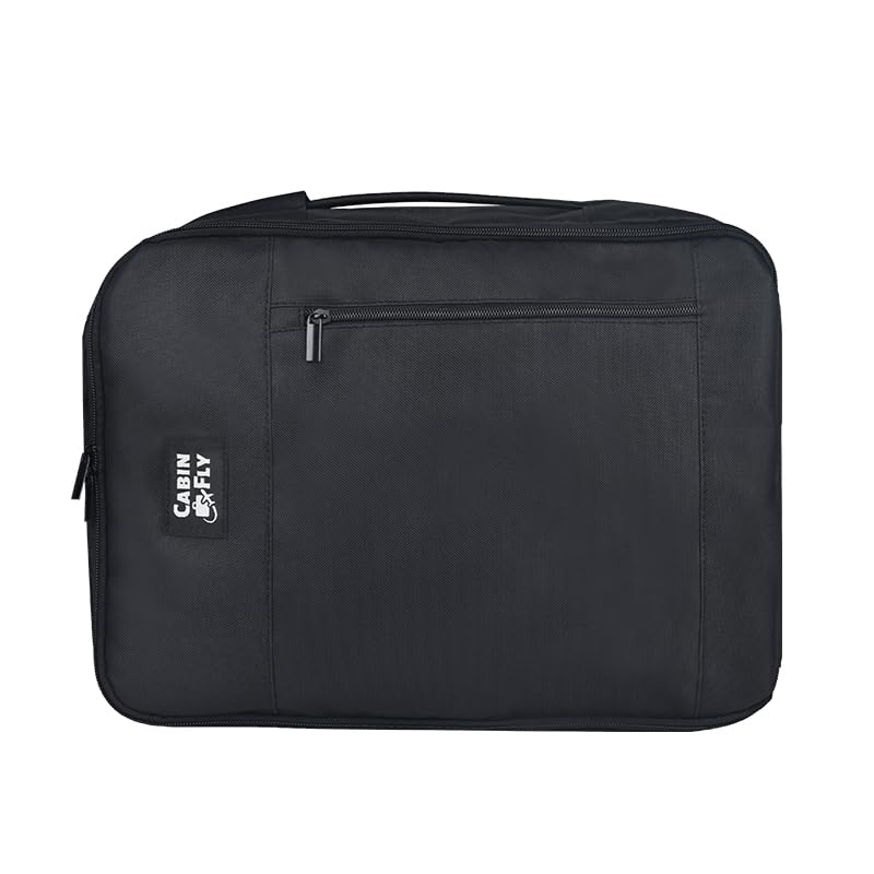 Pacemaker Eurowings Rucksack 40 x 30 x 25 cm Handgepäck 40x30x25cm Erweiterbar Koffer 40x30x20 Ryanair Wizzair Transavia (Schwarz-Erweiterbar-40x30x25)