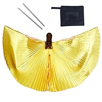 Belly Dance Led Isis Wings With Adjustable Sticks Adult Accessories Stage Performance Props