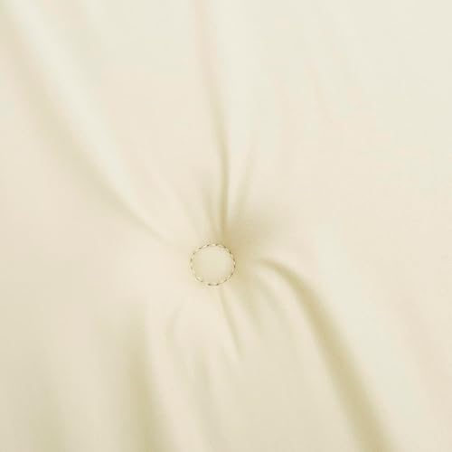 Miniatura 7 de Cojines para sillas de jardín, 6 unidades, color crema, 19.7 x 19.7 x 1.2 pulgadas, cojines de tela Oxford para Sillas de Comedor para sillas de