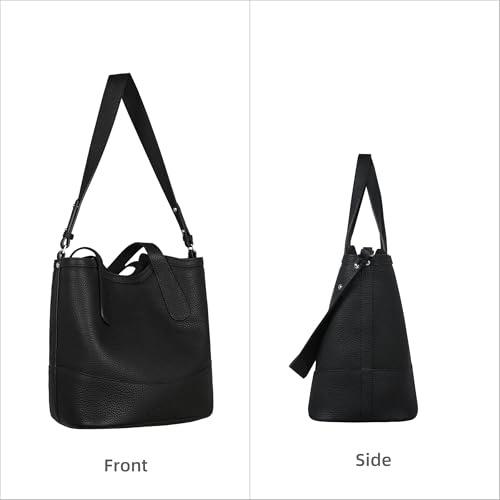 Image of Iswee Genuine Leather Purses for Women Shoulder Handbags Designer Hobo Crossbody Purse Top Handle Purse
