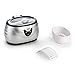 UKOKE 3800S Professional Ultrasonic Jewelry Cleaner Machine, 0.6L Portable Household Timer Device for Eyeglasses, Dentures, Watches, Rings | Silver, Fast Deep Cleaning for Small Accessories