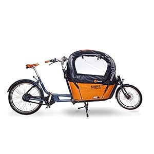 Regentent luxe zwart geschikt voor Babboe City bakfiets met stangen