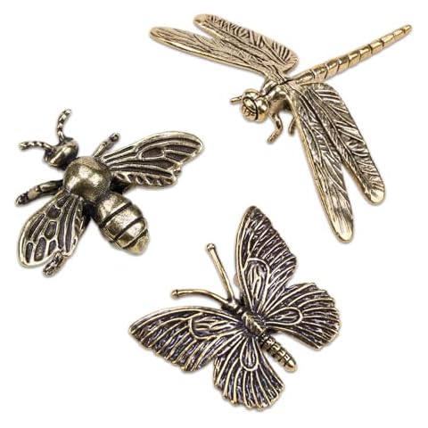 Comidox Vintage Brass Insect Statues Cover