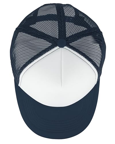 Image of Gelante Sublimation Blank Trucker Hats - Polyester Foam Mesh Snapback Baseball Cap