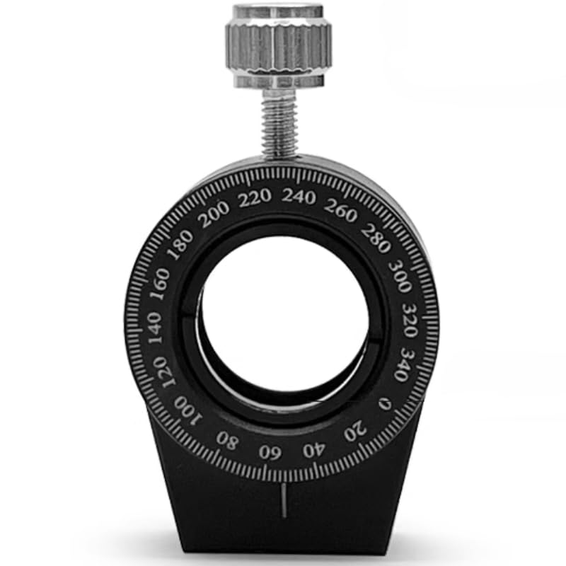 1Pc Embedded Rotating Mount, Polarizer Optical Element Frame, Wave Plate Lens Holder with Scale Manual Rotation (ZZX-0.5)