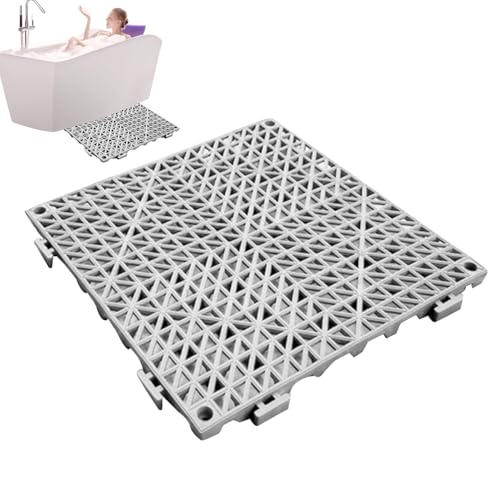 Interlocking Pool Mats - Splicing Floor Mat, Modular Interlocking Cushion | Swimming Pool Flooring Tile Cover, Non Slip Ground Protection Pad with Courtyard Garden Path Waterproof Installation