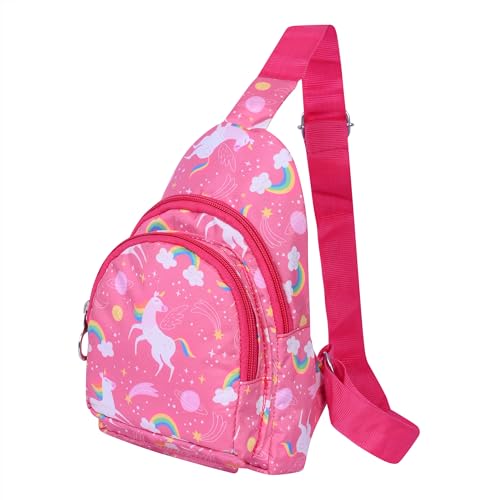 Image of Asera Chest Bags for Kids Lightweight Adjustable Straps, Multiple Pockets - Perfect for School, Travel, and Outdoor Adventures