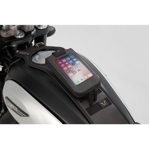 SW-Motech T-Lock Halter für LA1, LA2 & LA3 mit MOLLE Adapter zb. für Tankriemen, Schwarz, TU EU