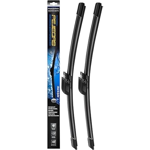 2 x OEM Quality Wiper Blades for 2003-2009 Mercedes-Benz C CLK Class CLK320 CLK500 CLK55 C230 C240 C280 C350, OE Genuine Style (22" + 22" Front Wiper Blades) Cover