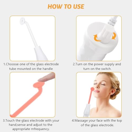 Image of Portable High Frequency Machine Wand for Facial Skin Care (High Frequency Machine)