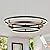 Benkut Modern LED Chandelier Black Dimmable 3 Ring Pendant Light for Dining Room, Kitchen Chandelier Circular with Remote Control Flush Mount High Ceiling Light for Living Room, 3000K-6500K