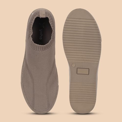 Image of YOHO Men's Freestep Spacious And Casual Slip On Shoes | Comfortable For Long Hours Of Walking | Outperforms Memory Foam | Arch Support Insole