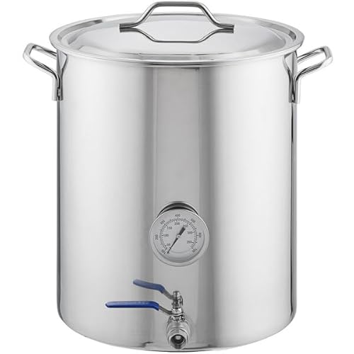 Glownary 40 Qt Stainless Steel Brewing Pot Kit, 10 Gallon