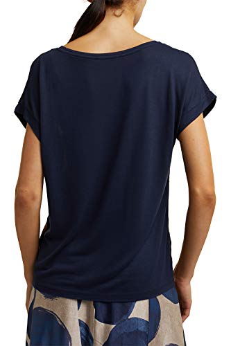 ESPRIT 100EO1K315 T-Shirt, 400/Navy, XS Donna