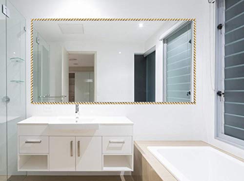 Primst 16 Feet Flexible Molding Trim Self Adhesive,3D Waterproof Sticky Decorative Wall Lines Wallpaper Border For Cabinet Edge, Wall Edge, Door, Mirror, Home Decor (Gold) #TOP4