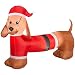 Holiday Time Dachshund Wiener Dog Christmas Inflatable 4 Foot Long by Airblown Inflatable
