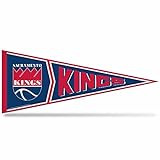 Rico Industries NBA Basketball Sacramento Kings Retro - Alt 12' x 30' Felt Wall Décor Pennant - Great for Home/Bed Room/Man Cave Décor