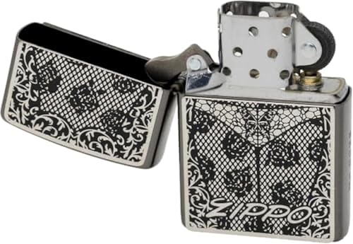 Encendedor Zippo Oil Flint Metal Vintage Plateado miniatura 3