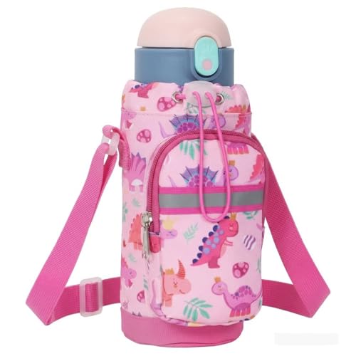 BrainyBees Water Bottle Holder for Kids - Water Bottle Carrier with Strap