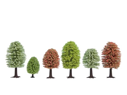 Árboles de primavera para maquetas sin huecos visuales, kit de 25 unidades listas