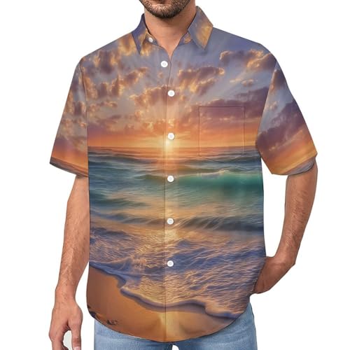 Chemise Hawaïenne Homme anti-transpiration à manches courtes pour rester frais en plein été