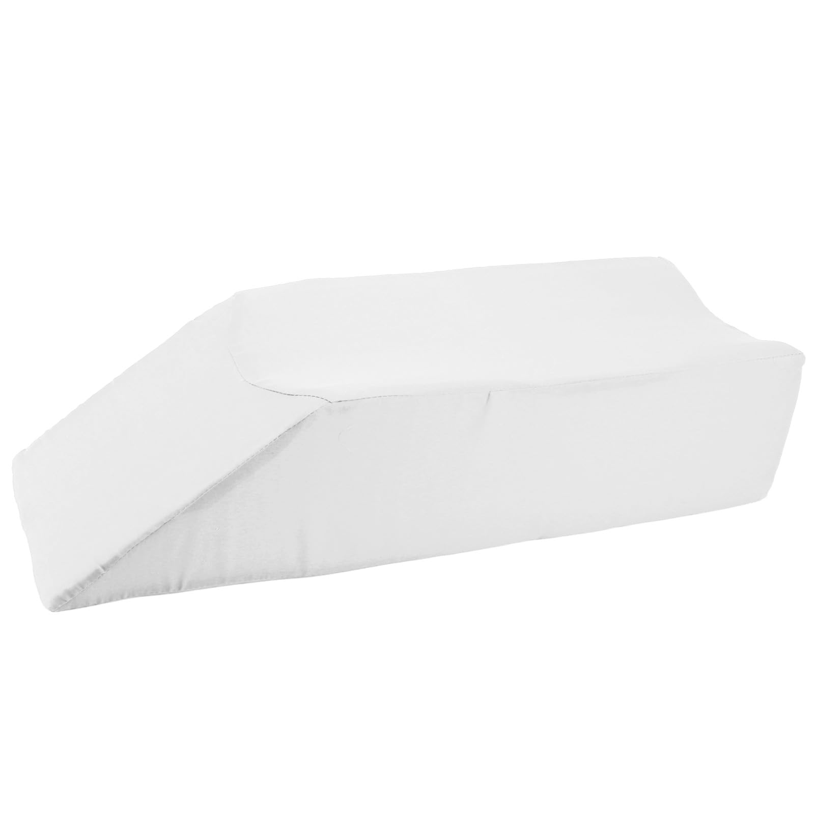 Almohada de Cuña de Posicionamiento para Elevación de Piernas, Ayuda a Aliviar la Fatiga y Mejorar la Circulación, 60x28x15cm, Fácil de Limpiar y Mantener (White)
