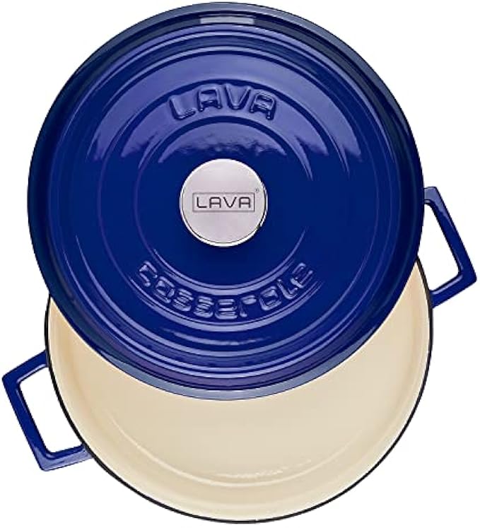 Lava Enameled Cast Iron Braiser 3.7 Qt. Round Edition Series with