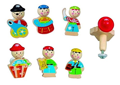 Preisvergleich Produktbild Inware 22268 - Möbelknopf Piraten, 6er-Set