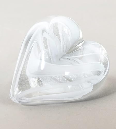 Glass Eye Studio Pisapapeles Corazones de Fuego Corazón - Blanco