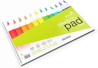 Silvine A3+ Wirebound Sketch Pad. 60 Pages (30 Sheets) 170gsm Smooth Cartridge Paper. Ref 473