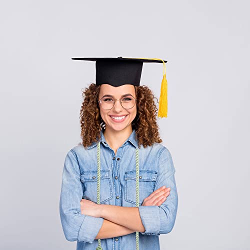 Image of Trounistro 8 Pieces Graduation Cords Yarn Honor Cords with Tassel for College Graduation Students (Grass Green)