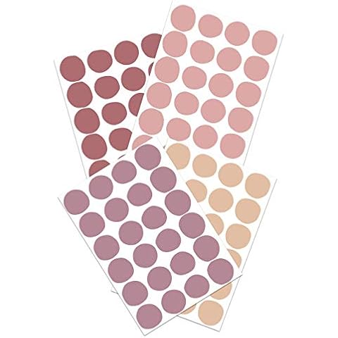 Yabaduu Juego de pegatinas de lunares rosa para habitación de bebé Cover