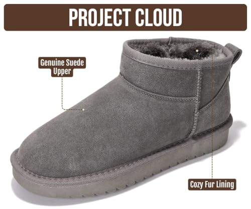 Image of Project Cloud Genuine Leather Ankle Boots for Women - Water Resistant with Memory Foam Insole Winter Boots - Trending Shoes & Comfortable Women's Ankle Boots (Hippy)