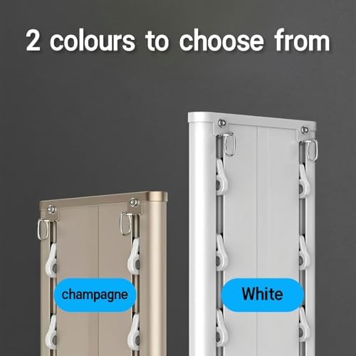 Ceiling Mount Double Curtain Track with Pulley & Hooks, Heavy Duty Drapery Rails for Living Room & Bedroom Room Dividers, 150cm (58.8in) - White