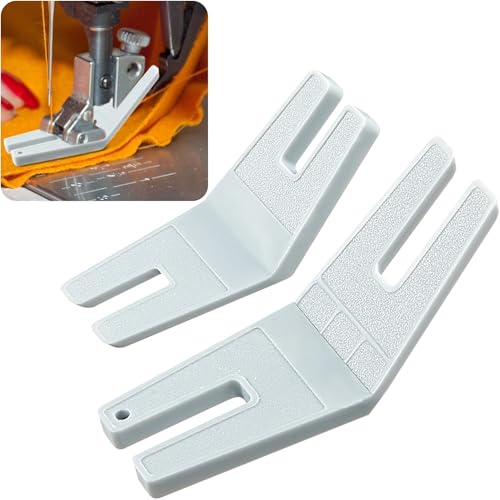 Prensatela Máquina Coser, Prensatelas de Dobladillo, Pie de Costura, prensatela Universal, Compatible con Máquinas Alfa, Singer, Brother, Janome, Elna, Juki, 2 unidades