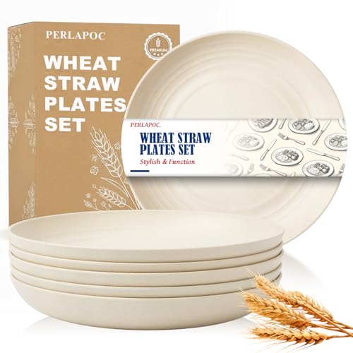 Image of 9In Unbreakable Dishwasher & Microwave Safe Dinner Plates Set of 6
