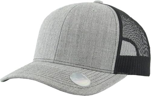Image of Classic 6 Panel Cotton Twill Mesh Trucker Cap Hat Adjustable Snapback Hat