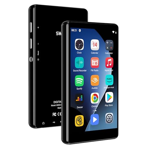 Image of SWOFY 80GB MP3 Player with Bluetooth and WiFi - M503Pro Music Player with Spotify,FM Radio