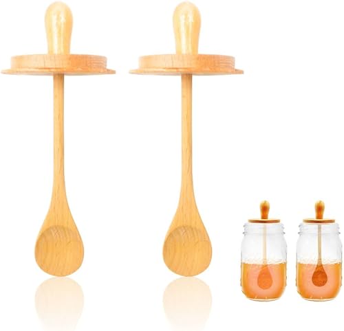 Sun3drucker Tarro de madera para miel (2 cucharas de miel) disponible en Yaxa Peru