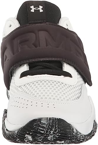 Under Armour Grade School Zone Basketball 2 Shoe, (101) White/White/Black, 5.5 US Unisex Big Kid | Image 1