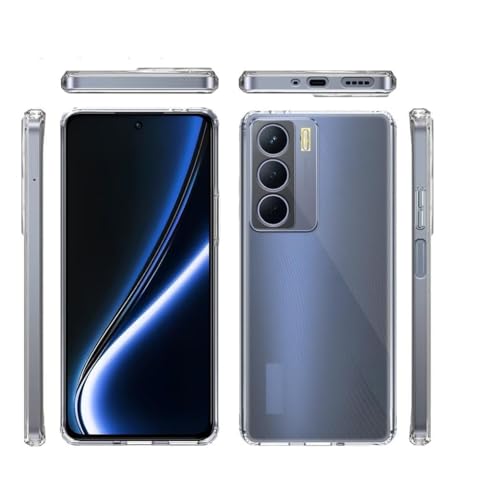 Image of COVERBLACK Soft Rubber Case Back Cover Compatible for Realme Narzo 80 Lite 5G - Transparent