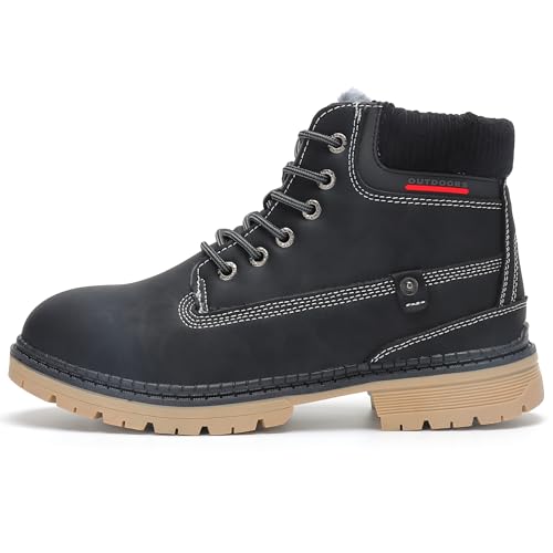 SKDOIUL Women Snow Boots Insulated Waterproof Outdoor Hiking Boots Leather2