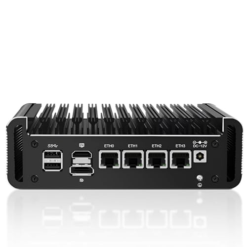 Image of Solid Firewall Industrial Mini PC N150(4C /4T) DDR5 2xNVMe 4xi226-V 2.5G Fanless Soft Router Proxmox Host Server