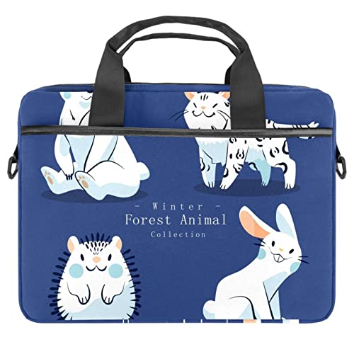 Sac à bandoulière pour ordinateur portable, le cadeau parfait motif animaux de la forêt