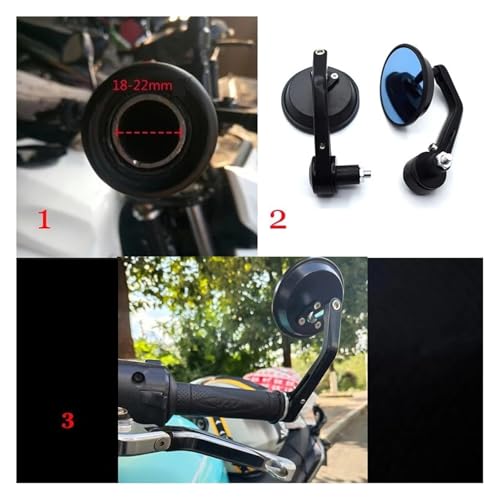 Espejos retrovisores moto 22 mm solucionan la falta de visibilidad en BMW S1000RR y R Nine T 4