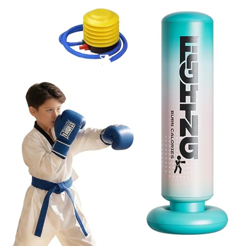 子供専用 自立型 ボクシング エアポンプ付き 拡張ベースのアップグレード 厚くする 防爆 空気を入れる サンドバッグ 小型 器材を訓練する 家庭用 騒音がない おもちゃ テコン