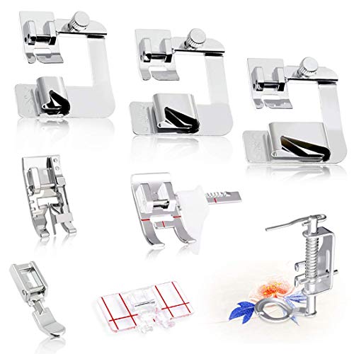 Set de 8 Pies Prensatelas para Máquina de Coser
